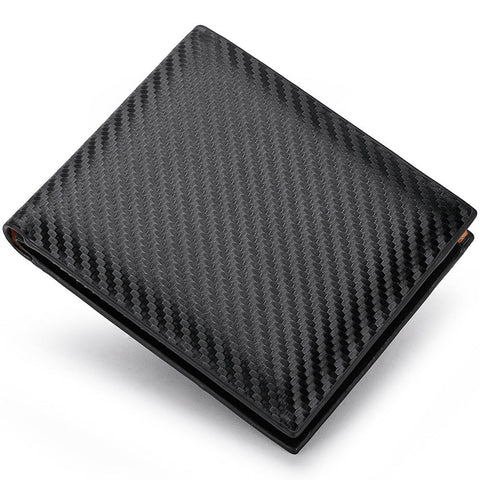 Carbon Fiber Wallet Men's Card Holder One - Piece Zipper - Zambeel