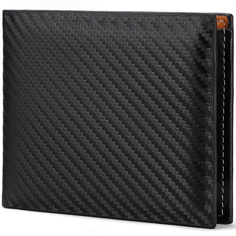 Carbon Fiber Wallet Men's Card Holder One - Piece Zipper - Zambeel