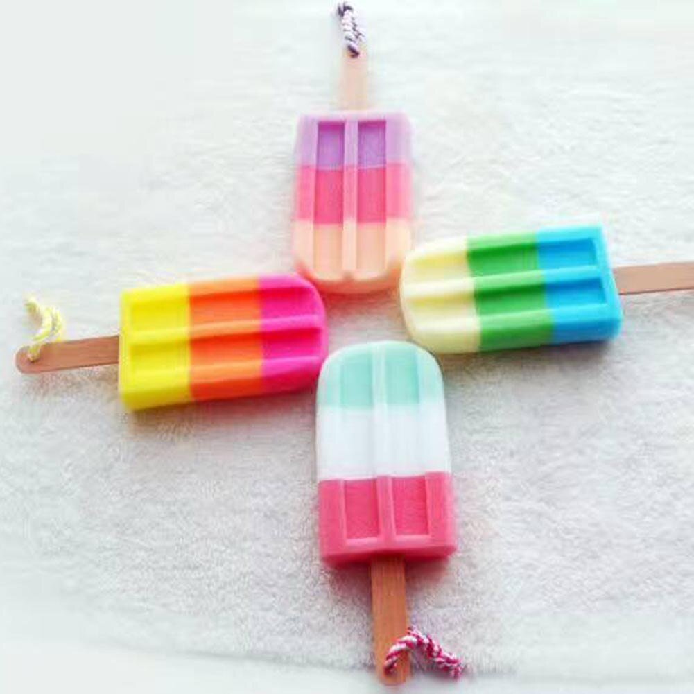 Color Random 1Pc Soft Shower Sponge Cute New Design Ice Cream Shaped Stick Bathroom Bathing Washing Sponges P5 China - Zambeel
