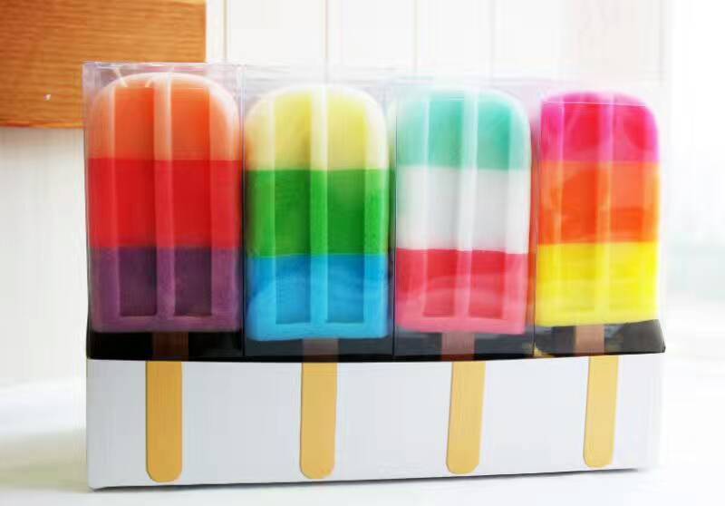 Color Random 1Pc Soft Shower Sponge Cute New Design Ice Cream Shaped Stick Bathroom Bathing Washing Sponges P5 China - Zambeel