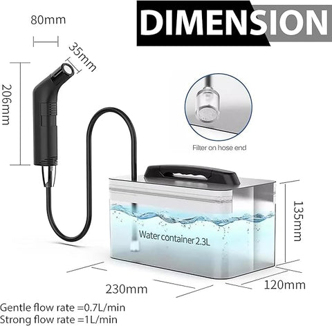 Compact Rechargeable Bidet Sprayer for Travel - Zambeel