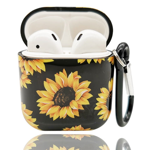 Compatible with Apple, Airpods1 2 Earphone Case Flamingo Sunflower Source Direct Supply Case Applicable - Zambeel
