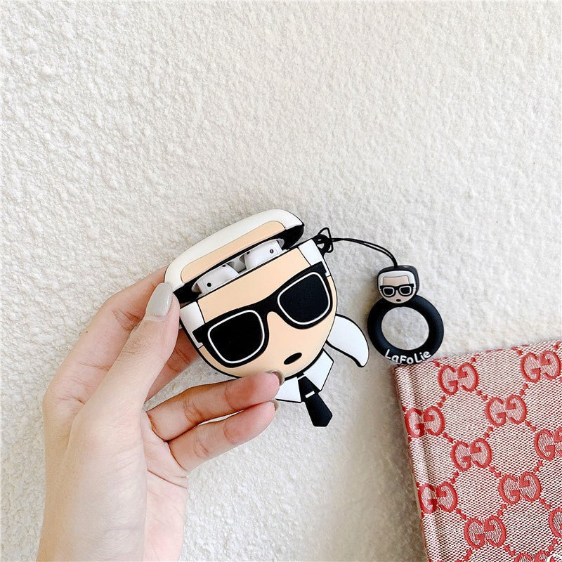 Compatible with Apple, Cartoon Cute Character Airpods 1 2 Generation Protective Box - Zambeel