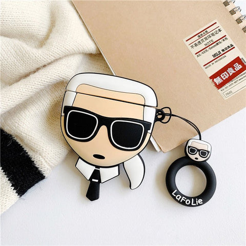 Compatible with Apple, Cartoon Cute Character Airpods 1 2 Generation Protective Box - Zambeel