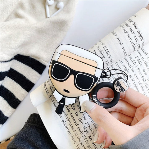 Compatible with Apple, Cartoon Cute Character Airpods 1 2 Generation Protective Box - Zambeel