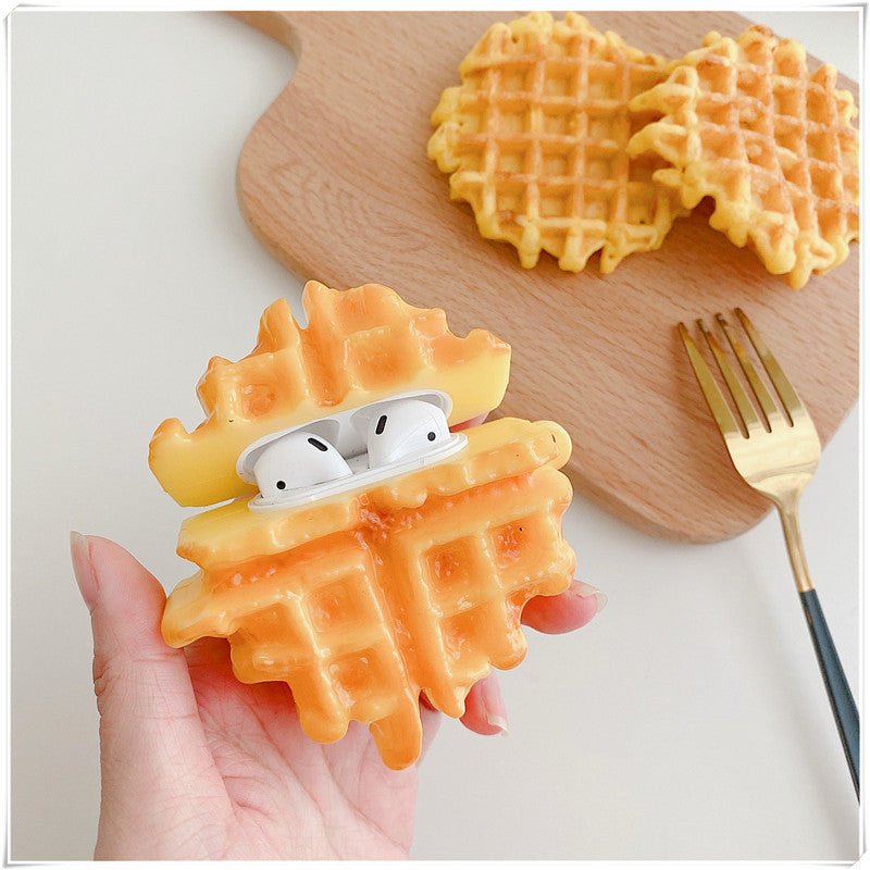 Compatible with Apple , Creative Waffle Headphone Case Protective Case - Zambeel