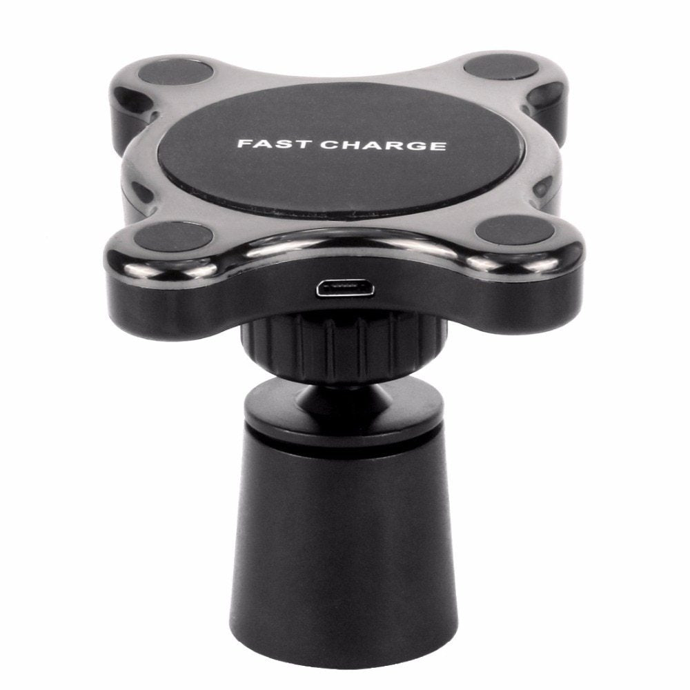 Compatible With Apple, QI Magnetic Car Mount Wireless Charger - Zambeel