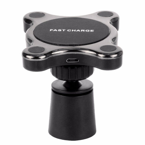 Compatible With Apple, QI Magnetic Car Mount Wireless Charger - Zambeel