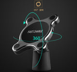 Compatible With Apple, QI Magnetic Car Mount Wireless Charger - Zambeel