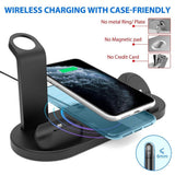 Compatible With Apple, Three - in - one Charging Watch Holder for iwatch Aripods - Zambeel