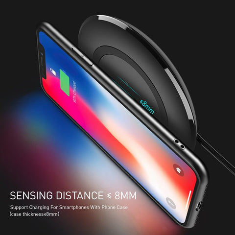 Compatible With Floveme Wireless Charger 5W For X For Round 5V1A Charger - Zambeel