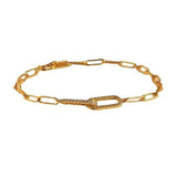 Copper Inlaid Zircon Infinite Symbol Bracelet For Women - Zambeel