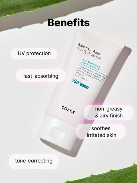 COSRX - Aloe 54.2 Aqua Tone - Up Sunscreen (Original) - Zambeel