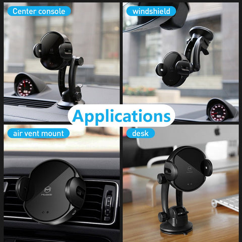 Cross Border Car Wireless Charging Mobile Phone Bracket Fast Charging Infrared Sensor Bracket Base Can Be Customized - Zambeel