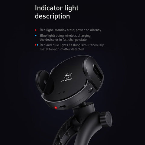 Cross Border Car Wireless Charging Mobile Phone Bracket Fast Charging Infrared Sensor Bracket Base Can Be Customized - Zambeel