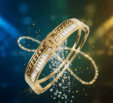 Crystal Chain Bangle - Zambeel