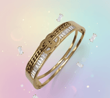 Crystal Chain Bangle - Zambeel