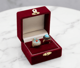 Crystal Embellished Teardrop Statement Ring - Zambeel