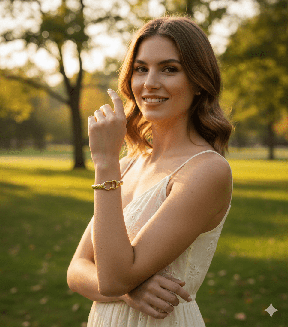Crystal Initial Hinged Bangle - Zambeel