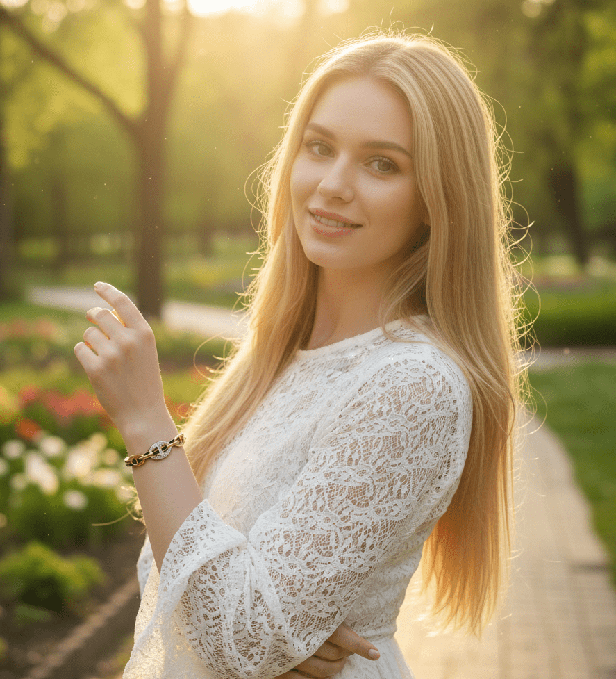 Crystal Link Hinged Bangle - Zambeel