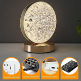 Crystal Round LED Table Lamp - Zambeel