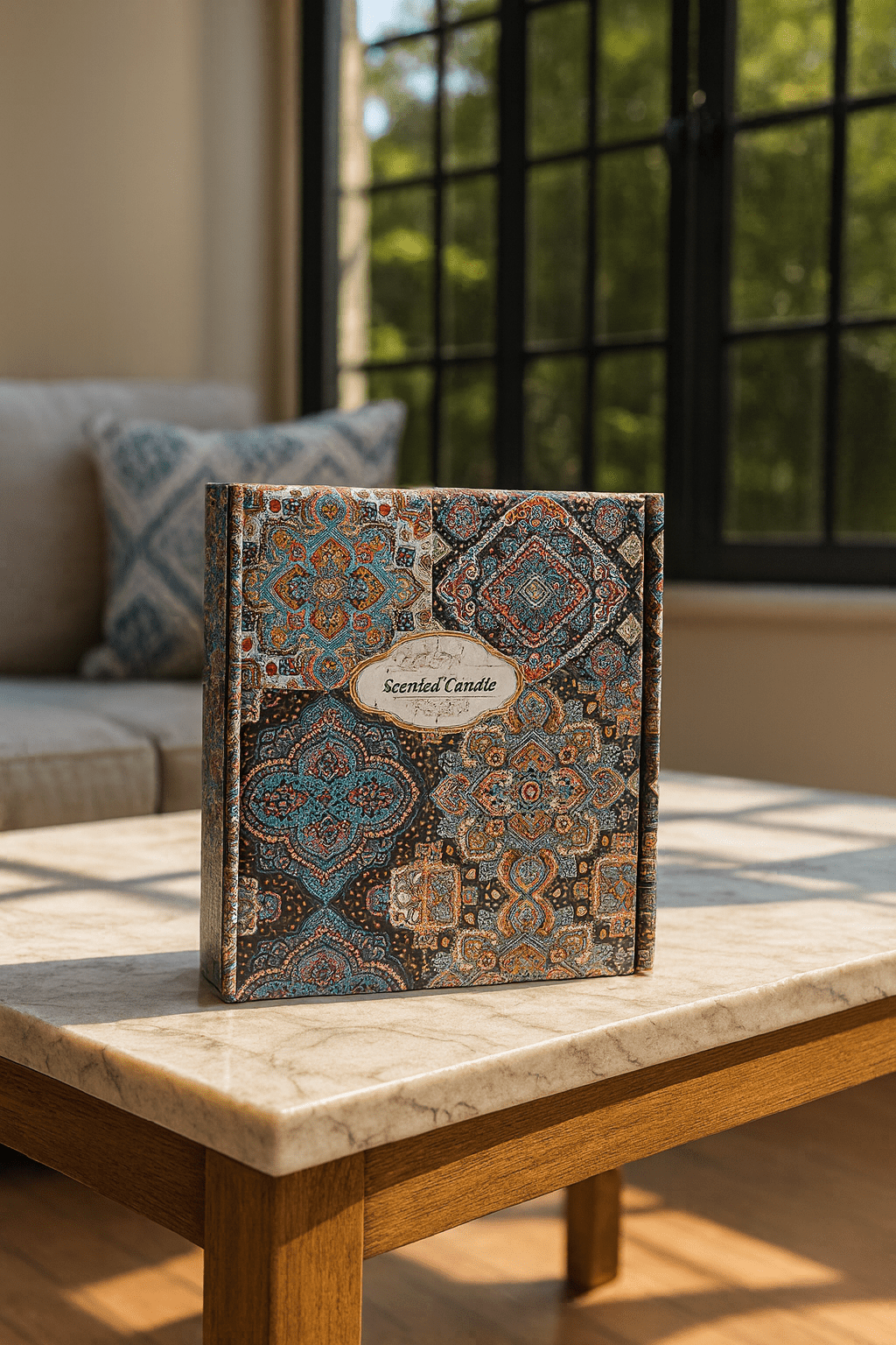 Decorative Floral Scented Tin Candles - Zambeel