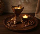 Decorative Incense Burner with Gold Accents - Zambeel