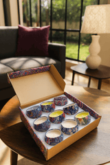 Decorative Scented Tin Candle Gift Set - Zambeel