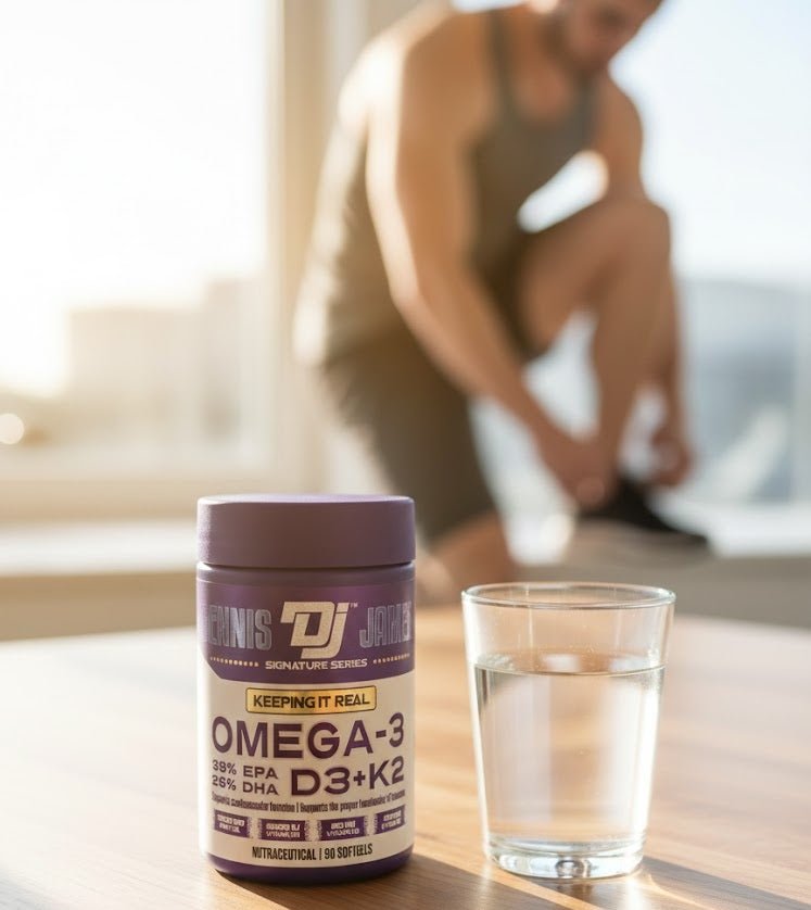 Dennis James (DJ) - Signature Series – Omega - 3 + D3 + K2 Softgels (Original) - Zambeel