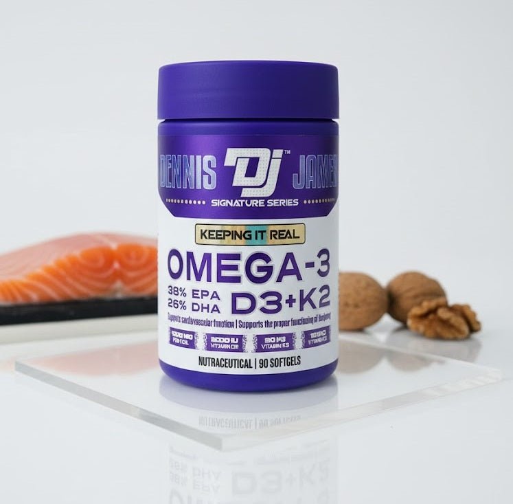 Dennis James (DJ) - Signature Series – Omega - 3 + D3 + K2 Softgels (Original) - Zambeel