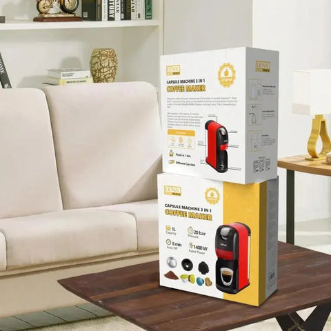 Denx - 3 - in - 1 Capsule Coffee Maker - Zambeel