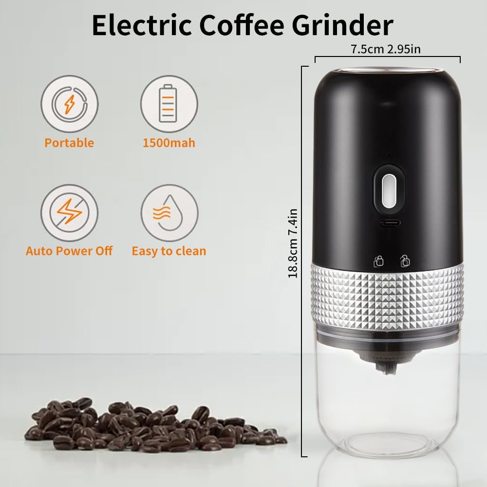 Denx - Portable Electric Coffee Grinder - Zambeel