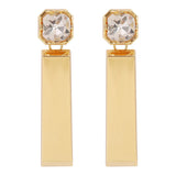 Diamond Rectangular Earrings - Zambeel