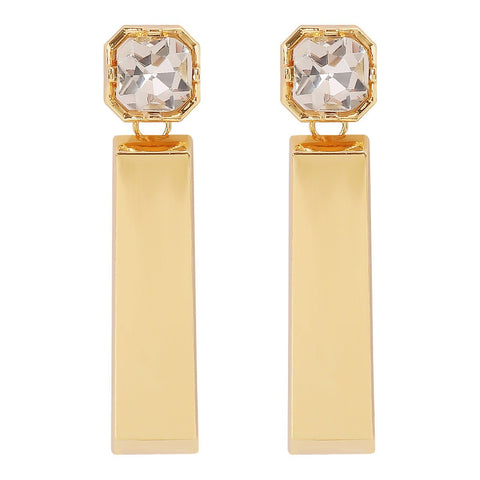 Diamond Rectangular Earrings - Zambeel