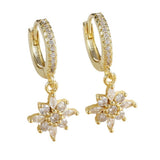 Diamond SUNFLOWER Earrings Fashion Exquisite Women - Zambeel