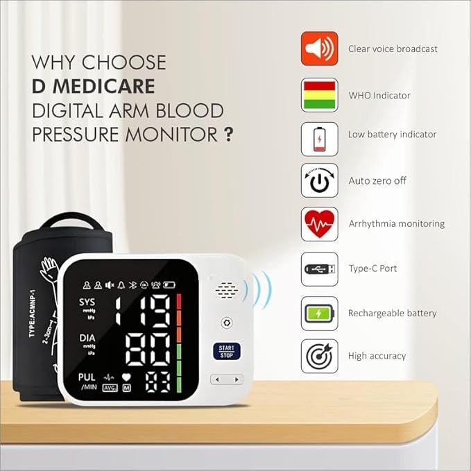 Digital Arm Blood Pressure Monitor - Zambeel