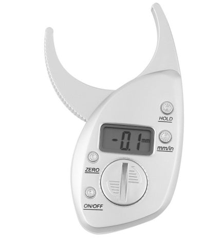 Digital Body Fat Caliper Skinfold Caliper LCD Display Analyzer Tape Measure Pack Slimming Scales Loss Weight Anti - slip Handle - Zambeel