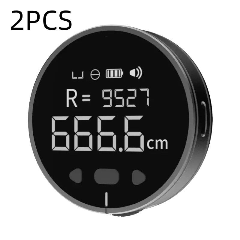 Distance Measuring Instrument Electronic Measuring Ruler Tape Measure High Definition Digital LCD High Precision Electronic Measuring Ruler Tool - Zambeel