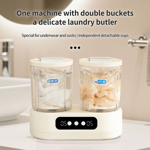 Double - Bucket Mini Washing Machine - Zambeel