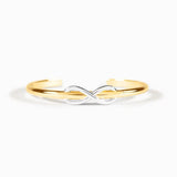 Double Color Gold Silver Bowknot Lucky 8 Bracelet - Zambeel