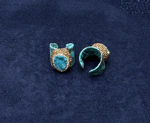 Druzy Crystal Statement Ring - Zambeel