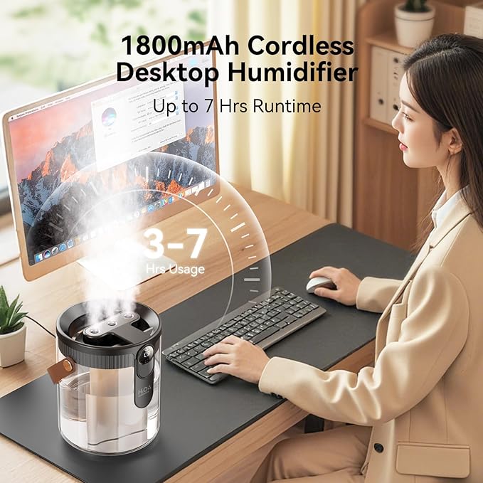 Dual - Spray Portable Humidifier - Zambeel