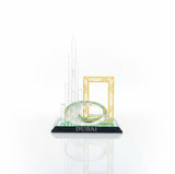 Dubai Skyline Crystal Souvenir Showpiece - Zambeel