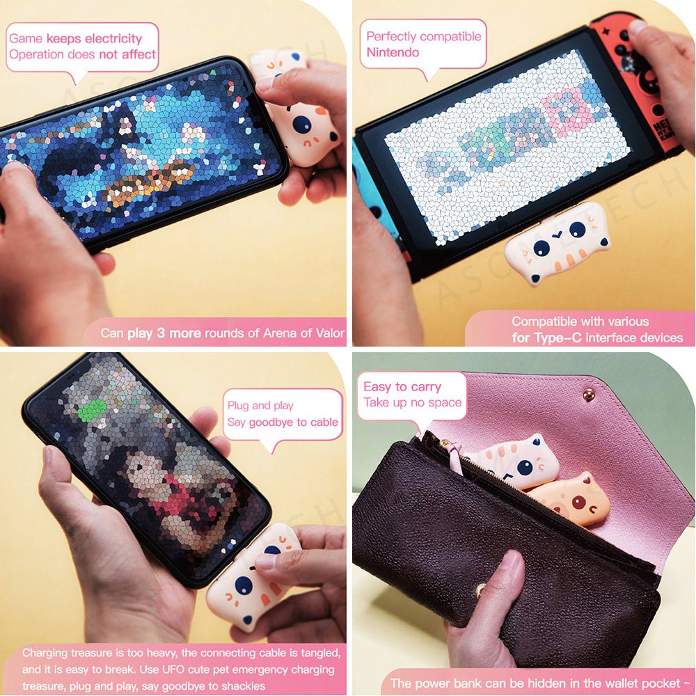 DuoXin Spaceship Cute Pet Cute Small Portable Charger - Zambeel