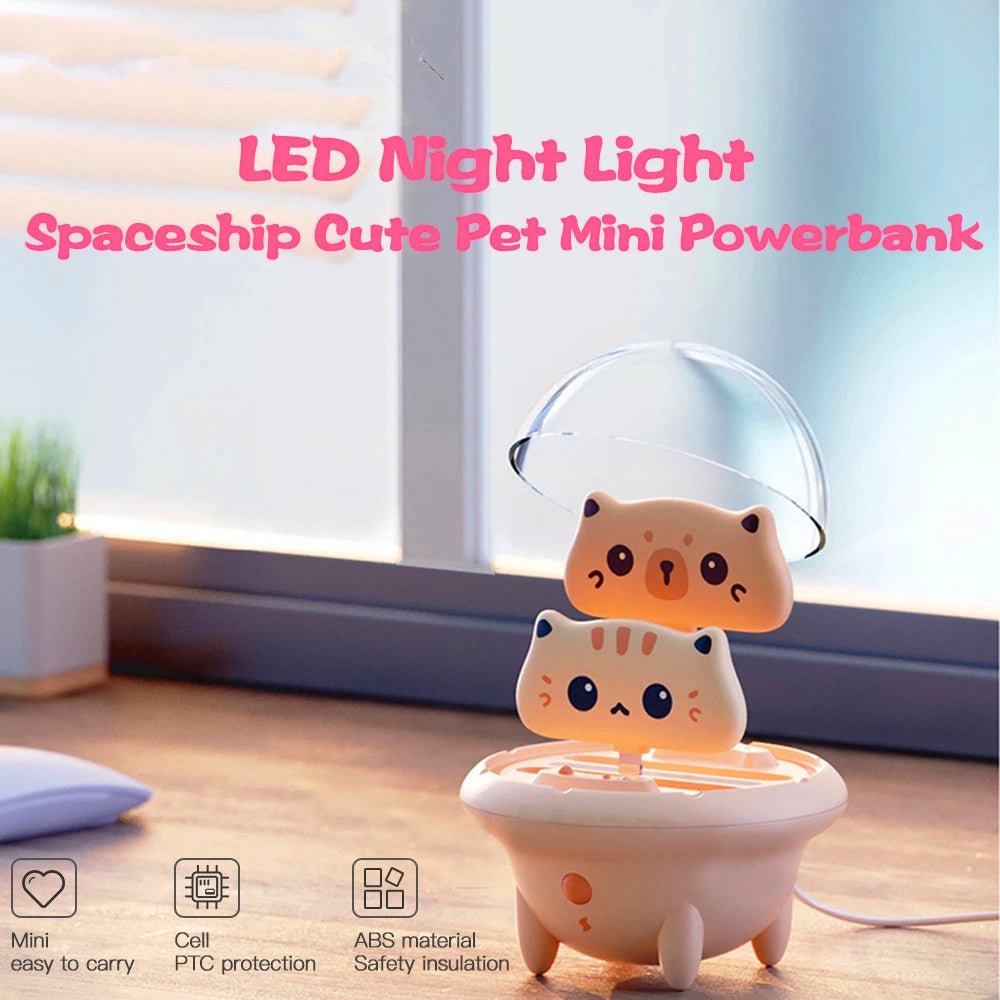 DuoXin Spaceship Cute Pet Cute Small Portable Charger - Zambeel
