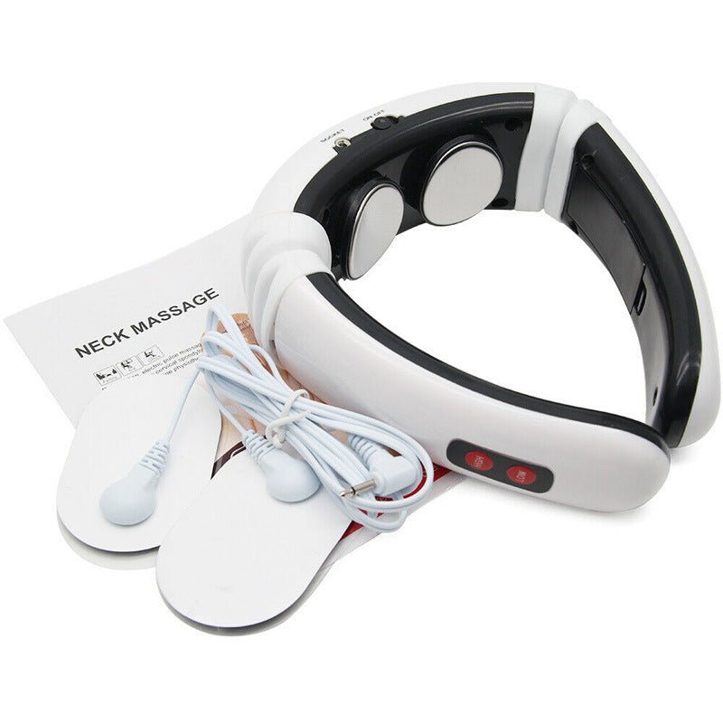 Electric neck massager with far infrared thermal pain relief tool for health care, for health care intelligent neck and back massager - Zambeel