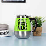 Electric Self Stirring Coffee Mug Cup Stainless Steel Automatic Self Mixing & Spinning Home Office Travel Mixer Milk Whisk Cup - Zambeel