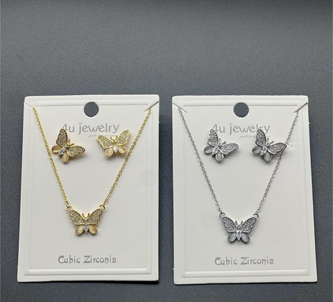 Elegant Butterfly Sparkle Set - Zambeel