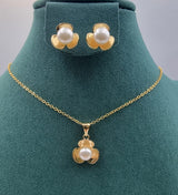 Elegant Gold - Toned Necklace & Earring Sets - Zambeel