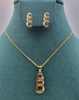 Elegant Gold - Toned Necklace & Earring Sets - Zambeel